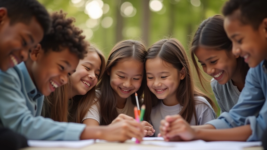Students participating in group activity